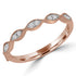 Rose Chloe Majesty Diamonds round diamond semi-eternity ring with 0.14 CTW, elegant wedding band featuring sparkling diamonds.