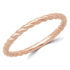 Rose Chloe Majesty Diamonds braided rope wedding band ring with classic design, featuring a polished gold finish and intricate craftsmanship.