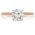 Rose Chloe Majesty Diamonds MD190481-8.5 0.33 CT round diamond solitaire engagement ring with a polished band and intricate detailing.