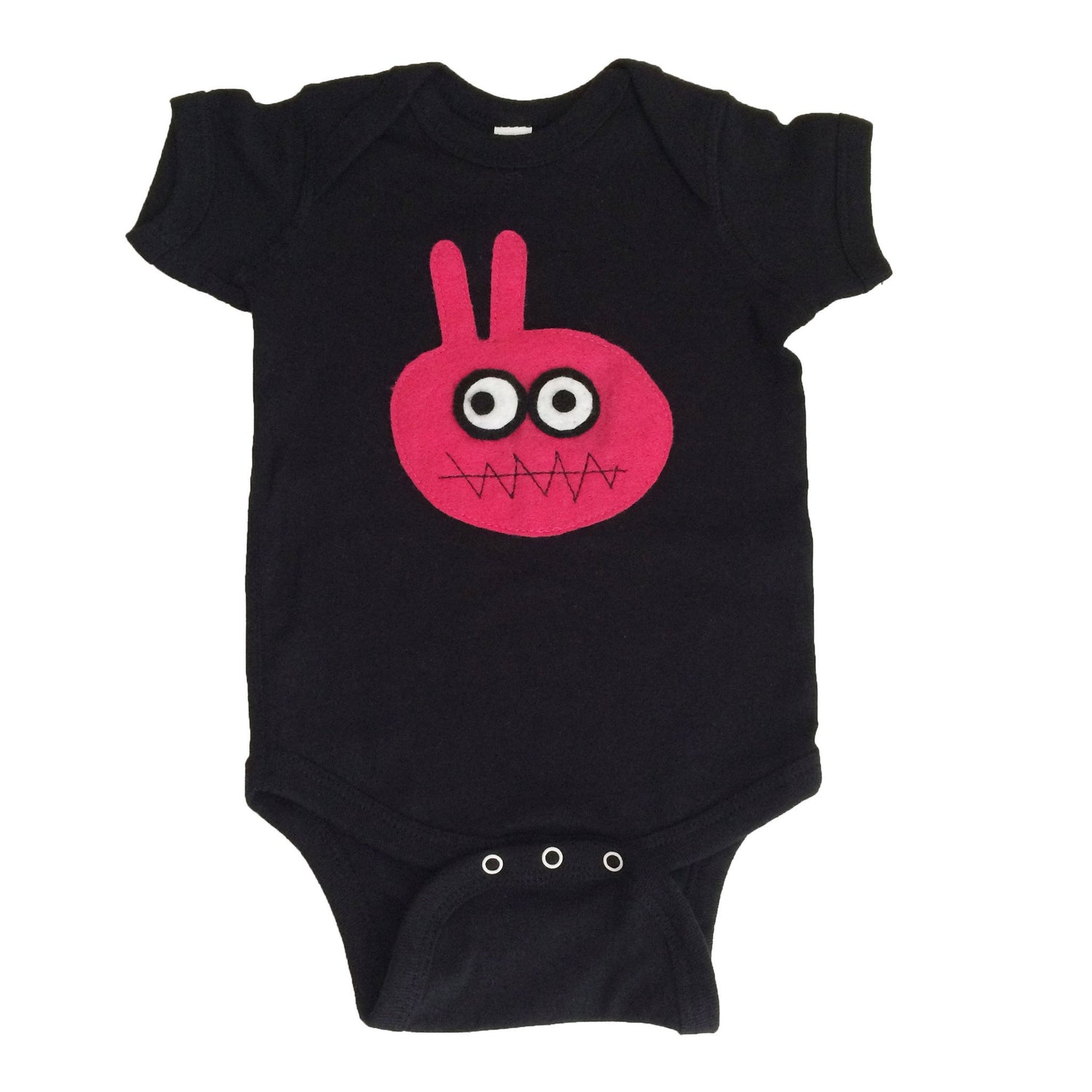 Sky Blue Milo baby onesie with bunny design from Mi Cielo x Matthew Langille, featuring soft fabric and adorable bunny pattern.
