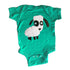 Sky Blue Milo baby onesie with a cute sheep design from mi cielo x Matthew Langille, soft and comfortable for kids and babies.