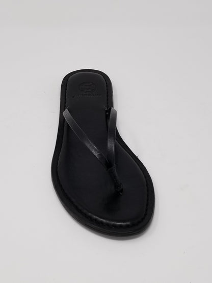 Azure Ophion Carmel black footwear front view, stylish and comfortable shoes with sleek design and detailed craftsmanship.