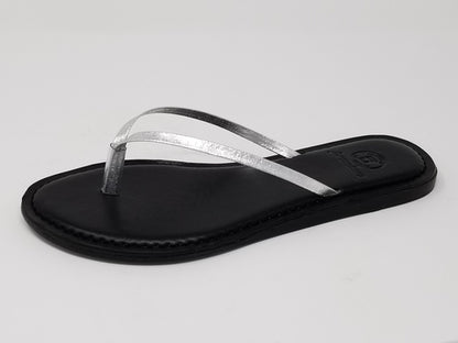 Silver Carmel footwear by Azure Ophion, stylish and comfortable shoes with a sleek design, shown in the Monterey Silver color.