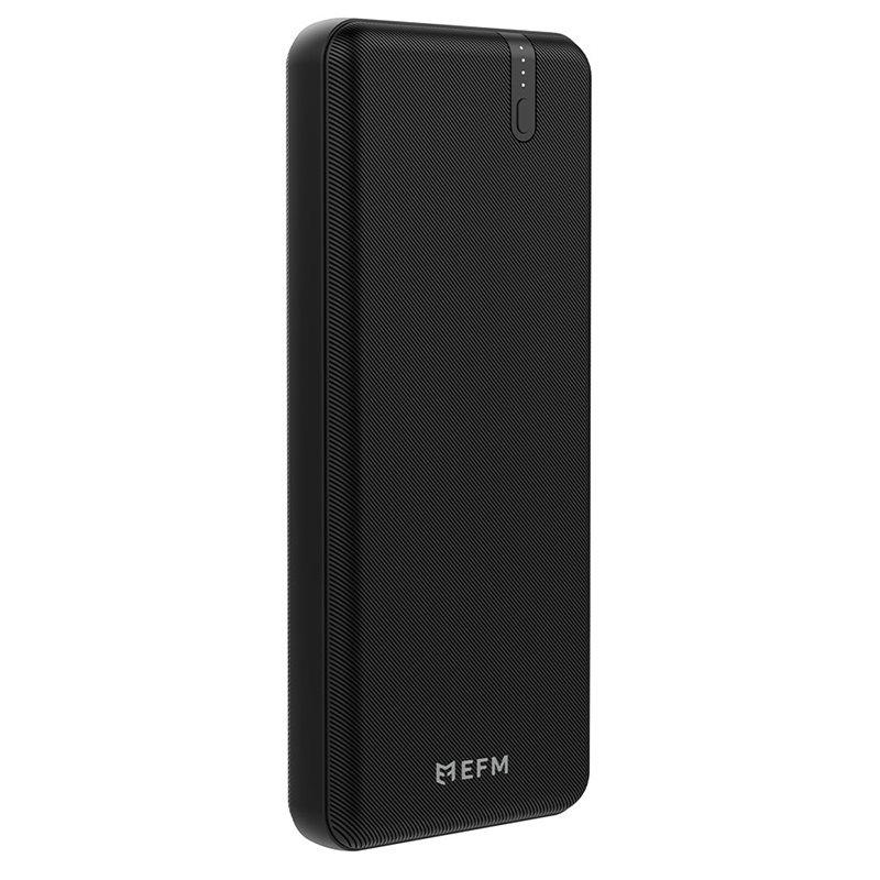 Ultramarine Dione EFM 20000mAh portable power bank in black with Type C PD18W and QC3.0 fast charging ports.