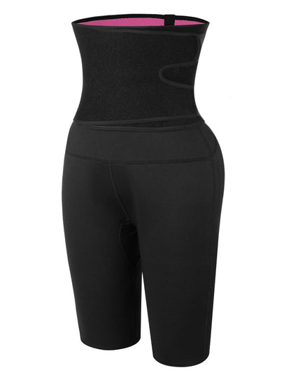 Red Indigo Osage 2-in-1 waist trainer and sauna sweat pant for slimming, made from neoprene for home and gym use.