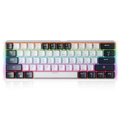 61 Keys USB Gaming Mechanical Keyboard Red Switch RGB