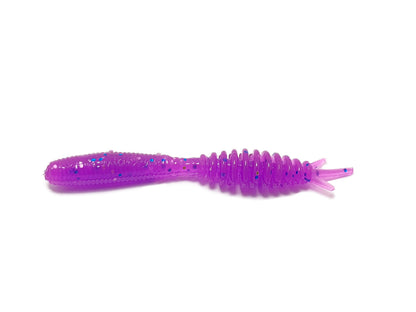 Aquamarine Misty 2-inch floating maggot fishing bait for freshwater and saltwater fishing, shown in close-up.