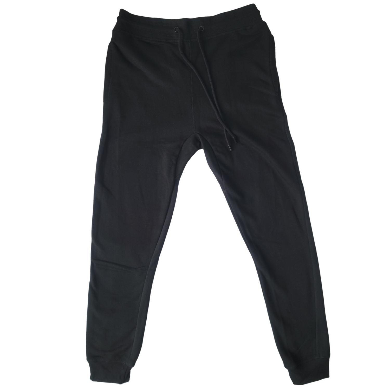 Makade Black Joggers from Grey Trillium, casual sweatpants with a comfortable fit and black fabric, displayed on a plain background