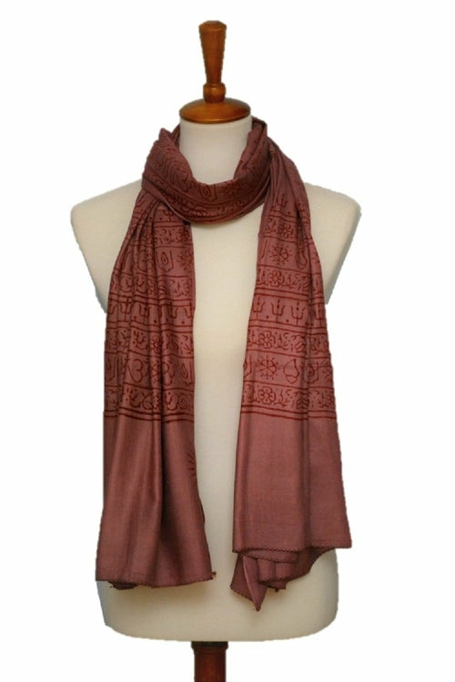 Large OM Yoga Meditation Mantra Prayer Shawl by Alabaster, featuring intricate patterns and soft fabric, ideal for meditation and prayer.