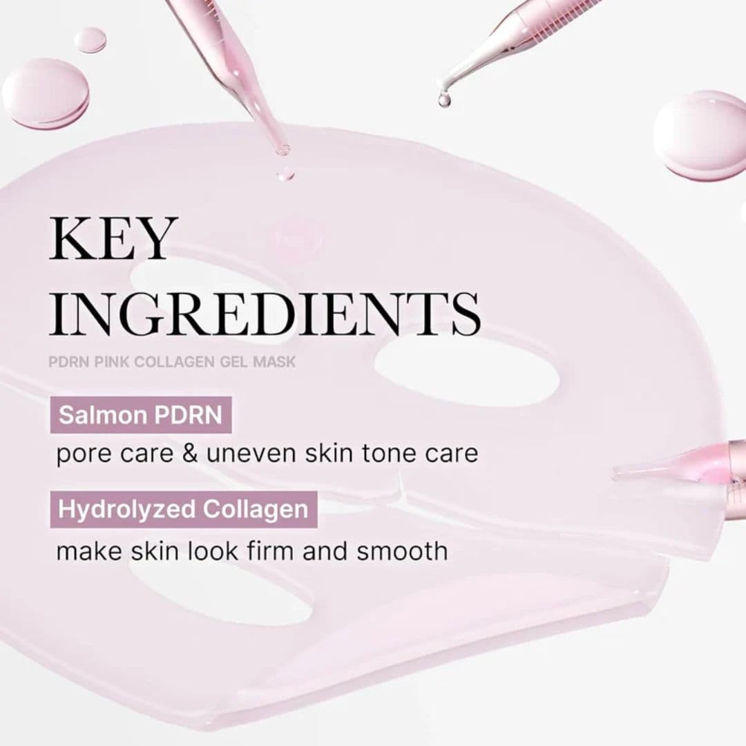 Harlequin Chestnut Medicube PDRN Pink Collagen Gel Mask for nourishing and hydrating skin, shown in the image.