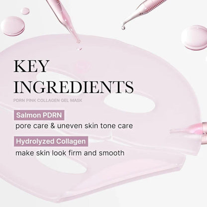 Harlequin Chestnut Medicube PDRN Pink Collagen Gel Mask for nourishing and hydrating skin, shown in the image.