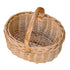 Mini white wicker shopping basket shaped like a car, perfect for home decor and decorative storage.