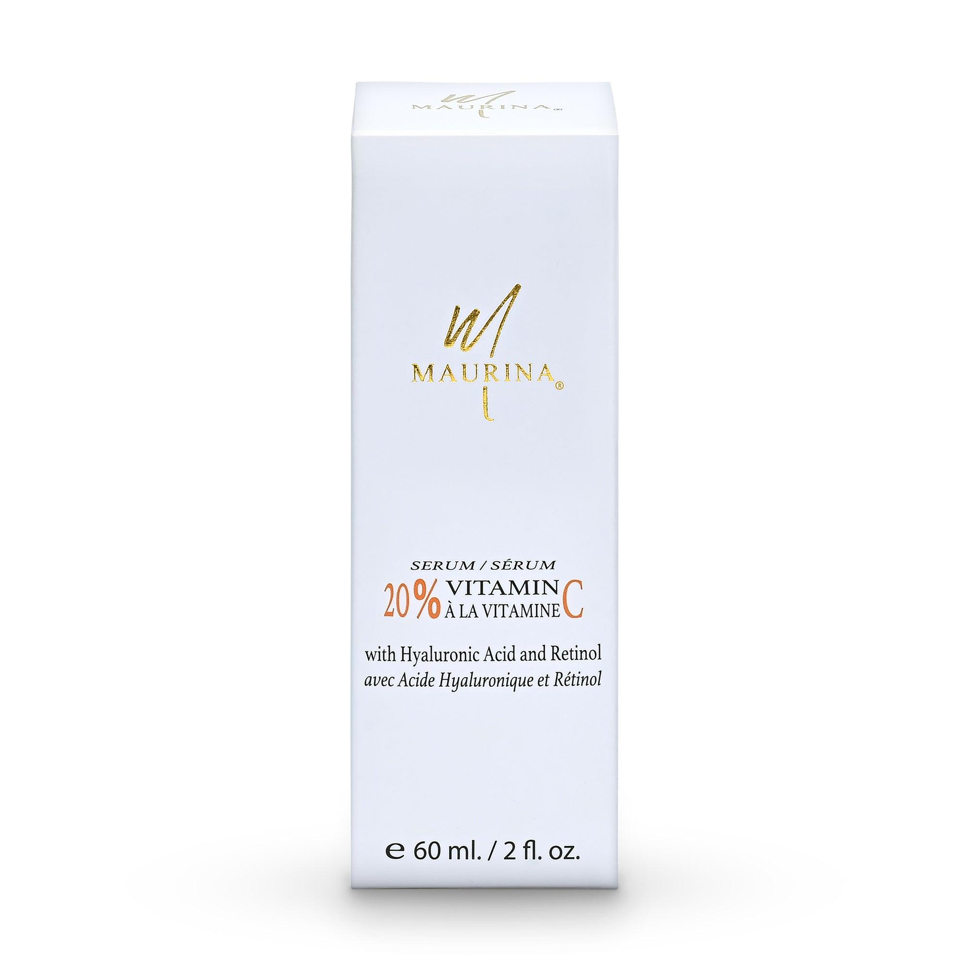 Orchid Zeus Vitamin C serum with hyaluronic acid and retinol in a clear glass bottle, showing the skincare product and dropper.