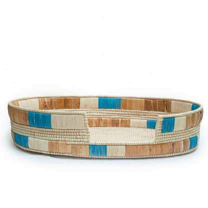 Amaranth Nesoi eco-friendly banana stalks pet bed with natural woven design for small pets, sustainable and comfortable.