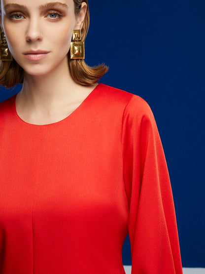 Bronze Aphrodite belted mini dress for women, featuring a stylish fit and design, shown on a mannequin or model.
