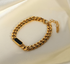 Mystic black Hayden bracelet by Lime Cress featuring sleek jewelry design with black beads and metallic accents.
