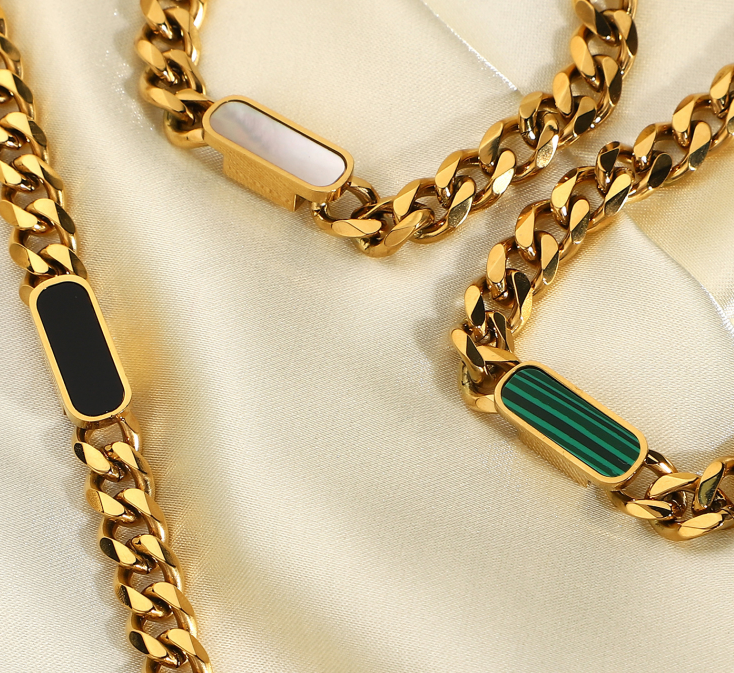 Lime Cress Hayden Bracelet in pure white with sleek design, showcasing elegant jewelry for women.