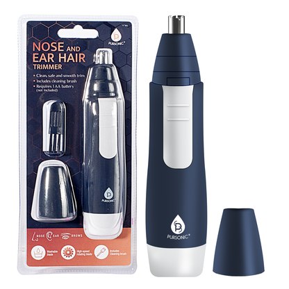 Blush Apollo Pursonic nose and ear hair trimmer with sleek design, suitable for personal healthcare grooming.
