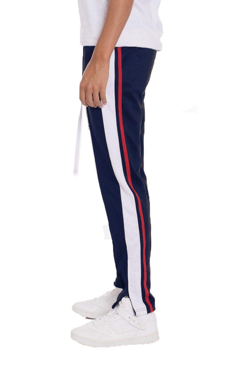 Lime Milo tricot sweat pants showing a relaxed fit with elastic waistband and cuffs, made from soft, comfortable fabric.