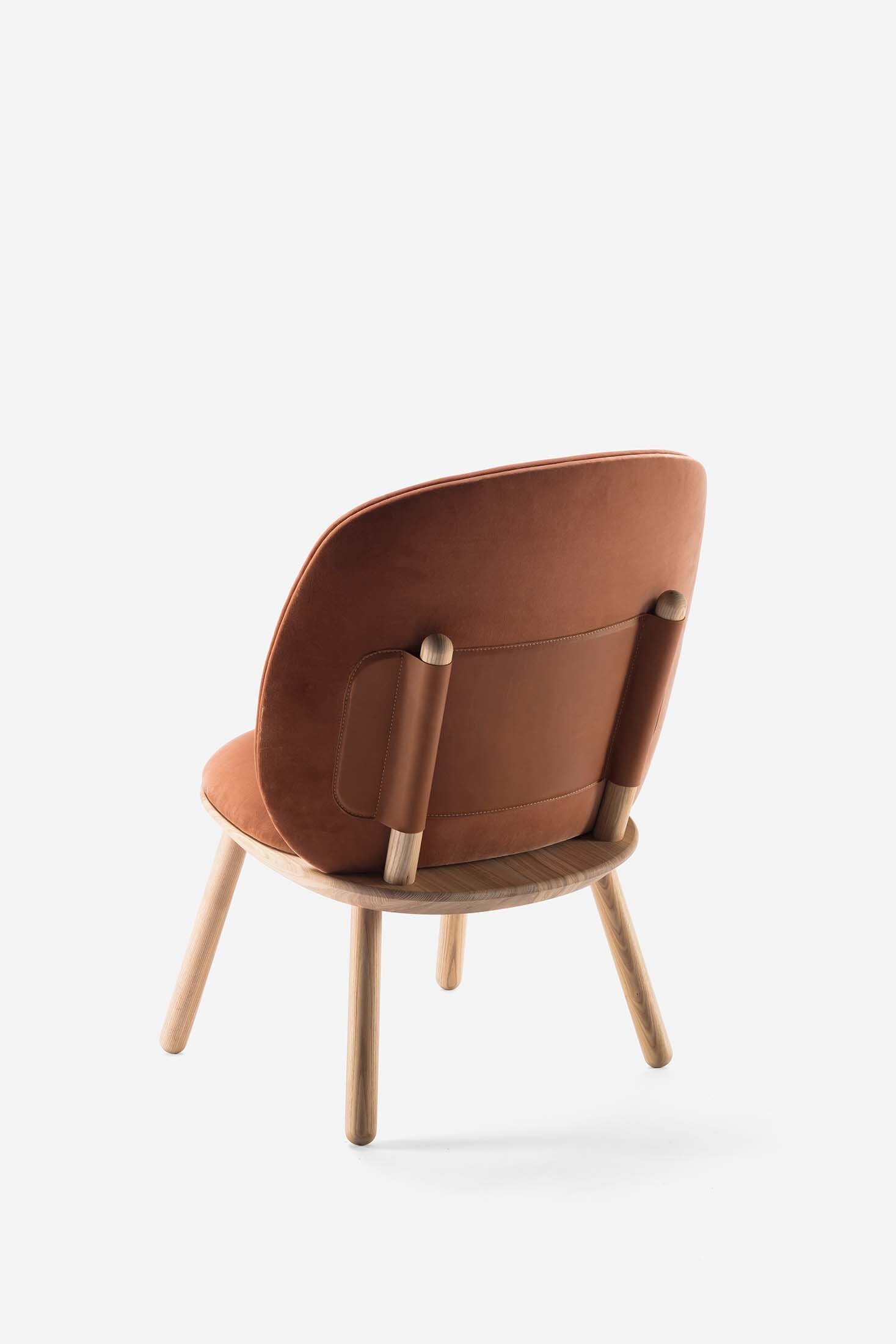 Aquamarine Poppy Naïve Low Chair, modern furniture with a sleek design, featuring a sturdy frame and comfortable seating.