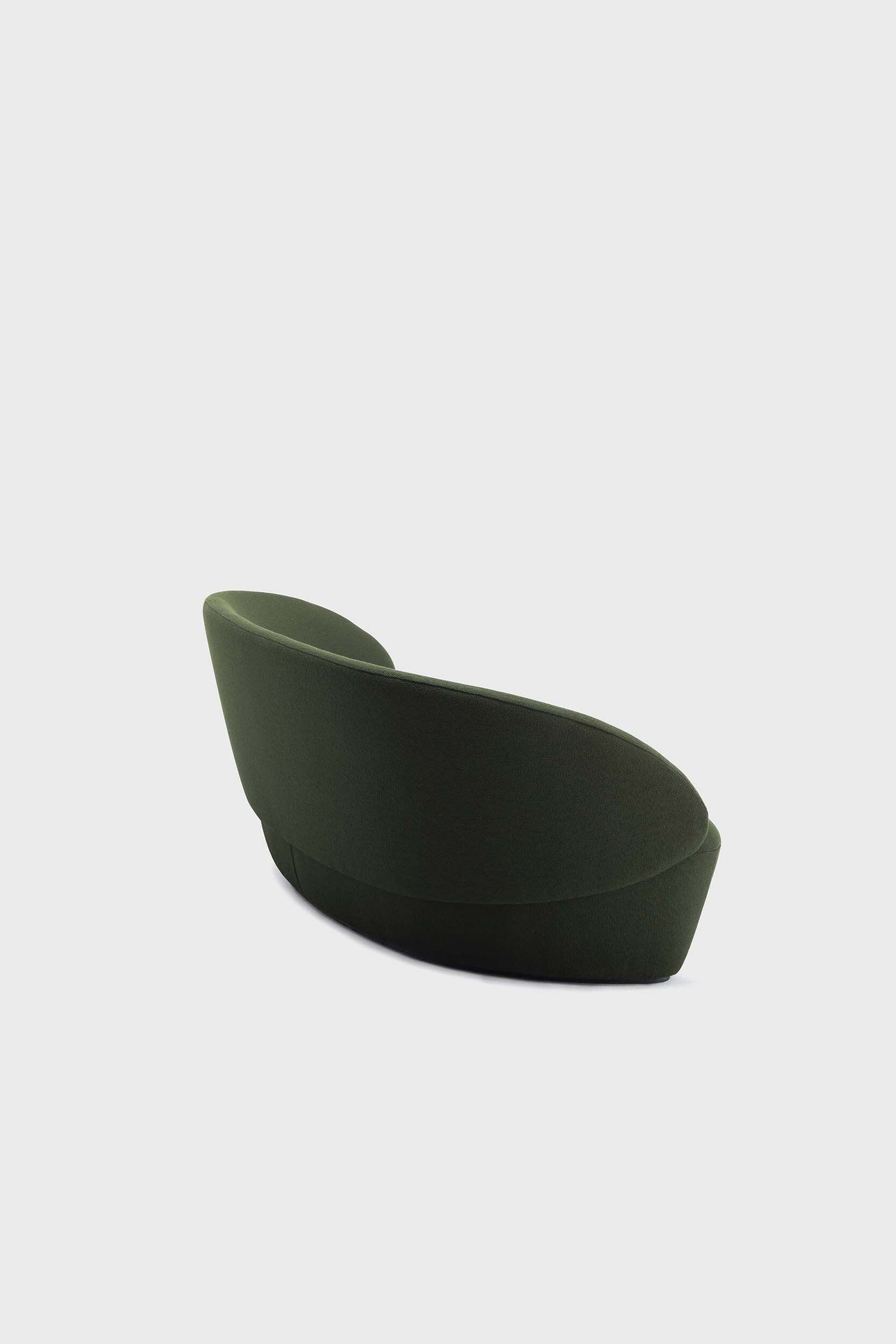 Green Naïve Sofa by Aquamarine Poppy showing plush fabric, modern design, and comfortable seating in a contemporary living space.