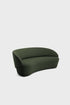 Green Naïve Sofa by Aquamarine Poppy, showcasing its modern furniture design with plush upholstery and sleek lines.