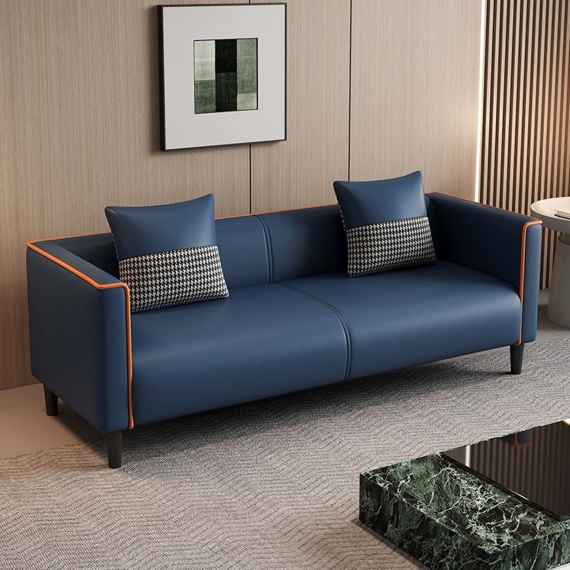 New living room sofa, minimalist modern tech fabric sofa, beauty salon rental small unit cat paw leather sofa