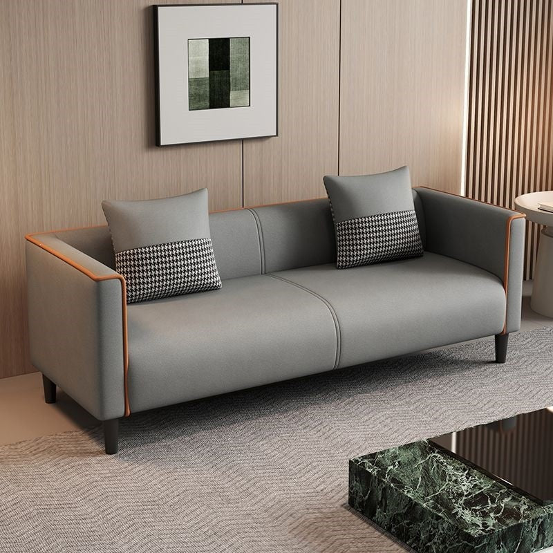 New living room sofa, minimalist modern tech fabric sofa, beauty salon rental small unit cat paw leather sofa