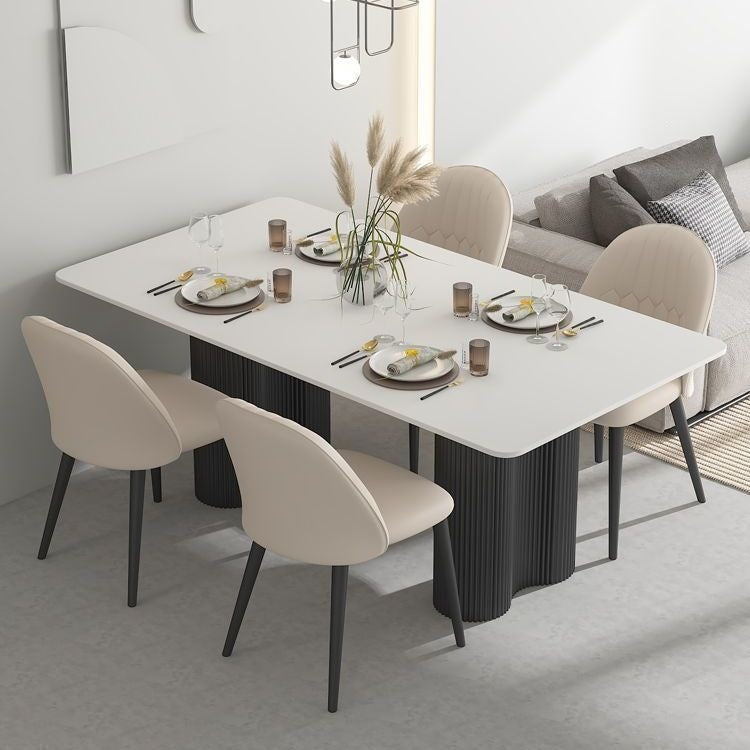 Coffee table, home dining table chair, stone plate dining table rack, table legs, stainless steel living room table, light luxury dining table and chairs