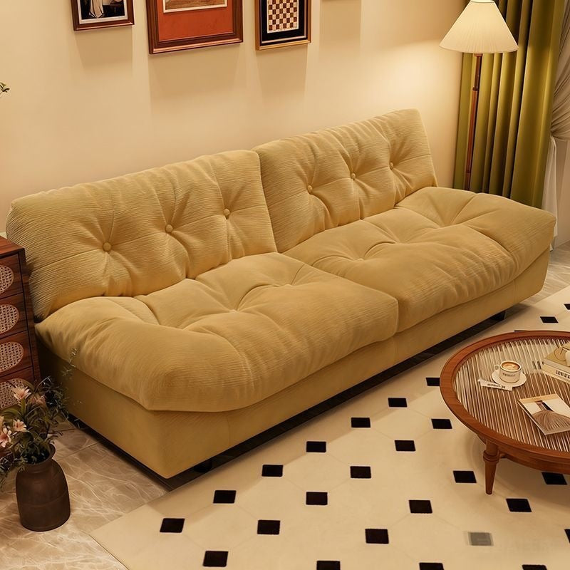 Yunduo sofa small apartment for home use, two-person internet-famous fully renovated rental apartment, straight row 2026 fabric sofa living room