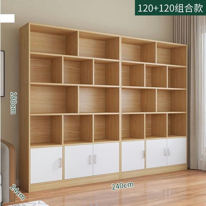 Home floor-standing bookshelf living room storage open storage cabinet office document freely combined cubital cabinet