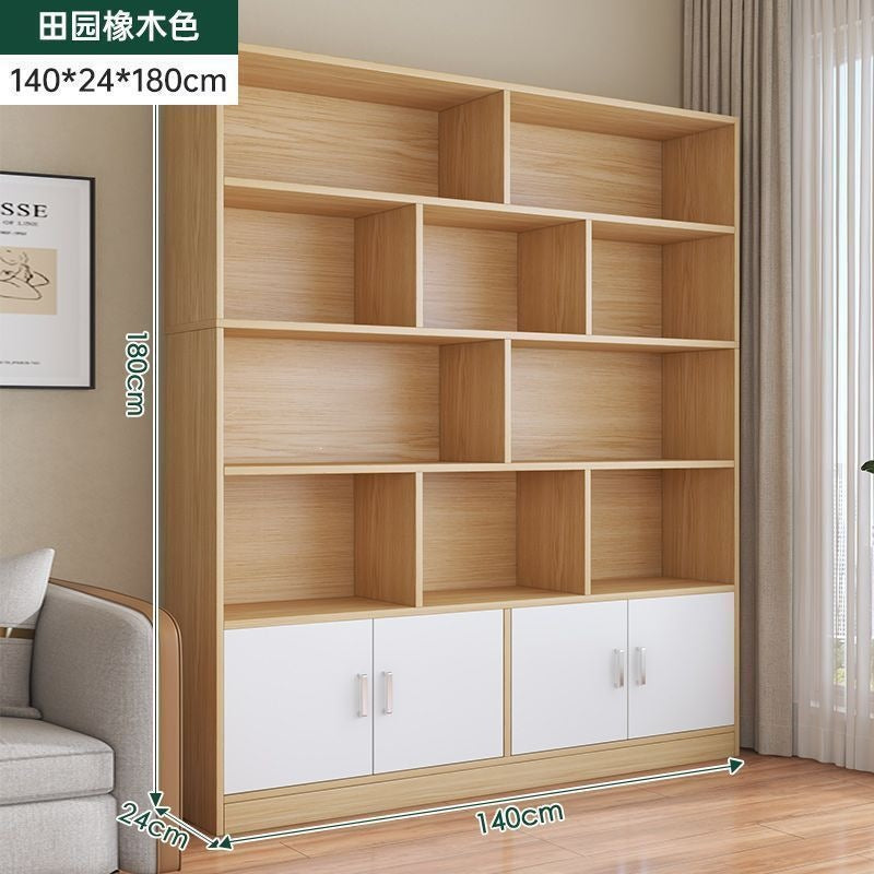 Home floor-standing bookshelf living room storage open storage cabinet office document freely combined cubital cabinet