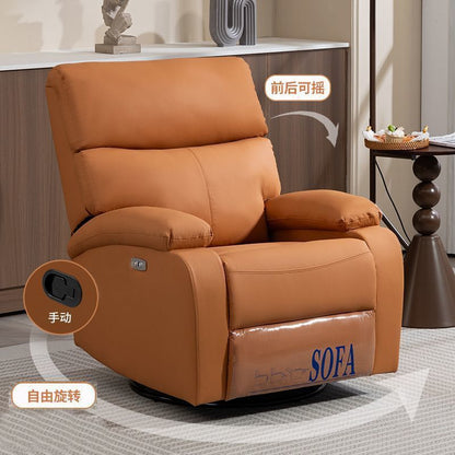 Space capsule sofa chair, bedroom, balcony rockable, and rotating single sofa, 2026 new electric reclining nail sofa