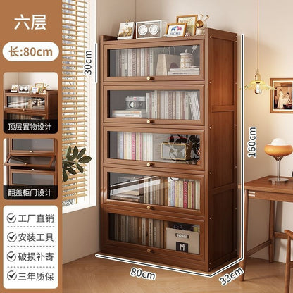 Nanzhu Bookshelf, Floor-standing Storage Rack, Bookcase, Home Living Room Simple Student Storage Cabinet, Storage Cabinet