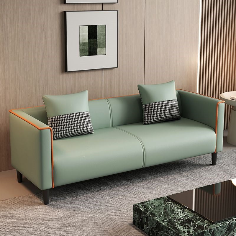 New living room sofa, minimalist modern tech fabric sofa, beauty salon rental small unit cat paw leather sofa