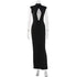 Black fashionable slim fit women&