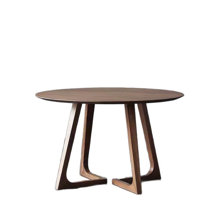 Nordic light luxury solid wood dining table, home leisure balcony small table, Hiroshima chair combination, café reception and negotiation table