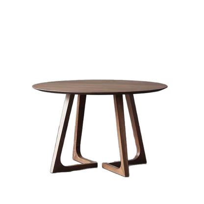 Nordic light luxury solid wood dining table, home leisure balcony small table, Hiroshima chair combination, café reception and negotiation table