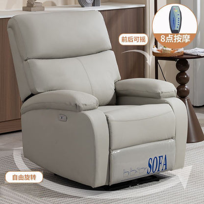 Space capsule sofa chair, bedroom, balcony rockable, and rotating single sofa, 2026 new electric reclining nail sofa