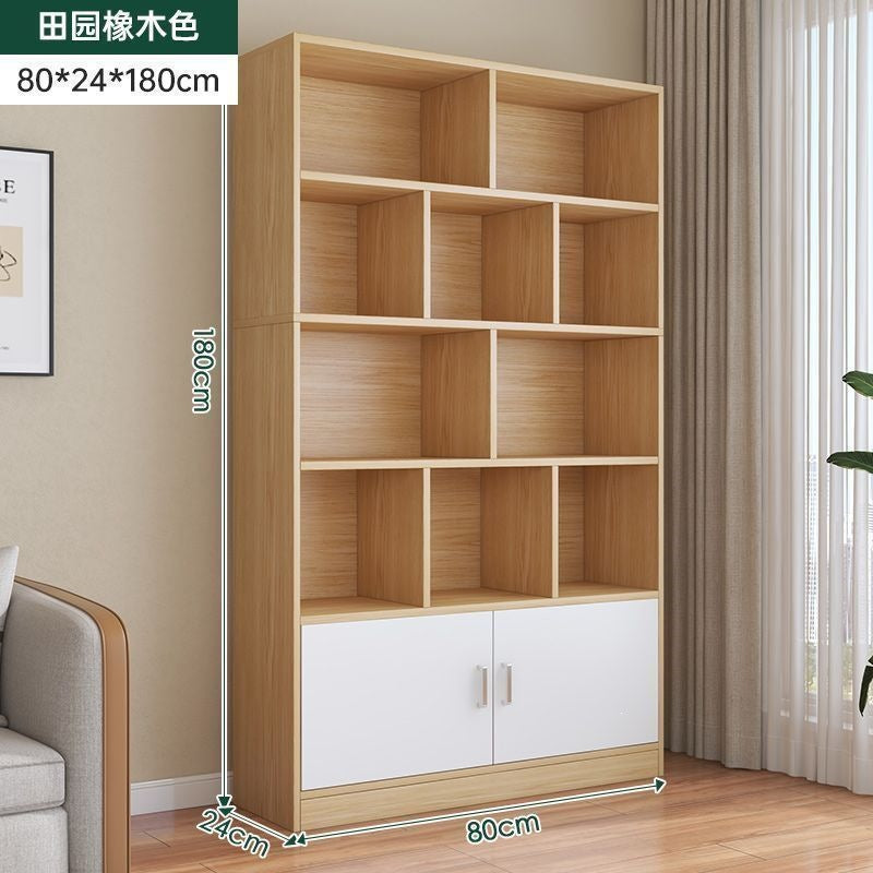 Home floor-standing bookshelf living room storage open storage cabinet office document freely combined cubital cabinet