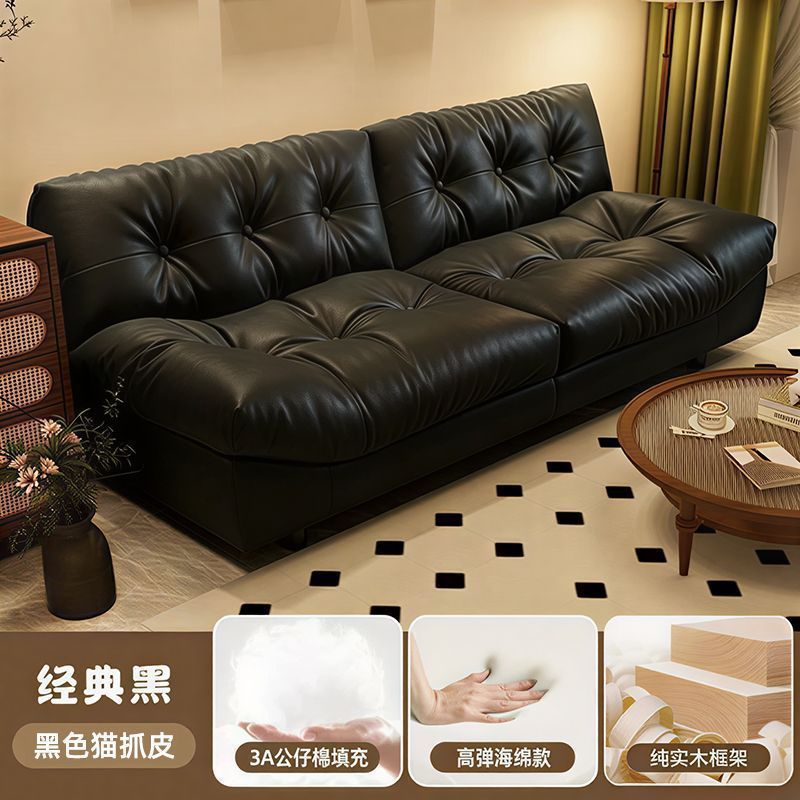 Cloud sofa, modern and simple living room, small household apartment, double leisure, light luxury, Internet celebrity cream style fabric sofa