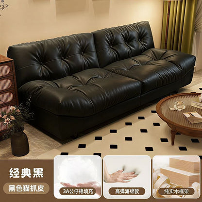 Cloud sofa, modern and simple living room, small household apartment, double leisure, light luxury, Internet celebrity cream style fabric sofa