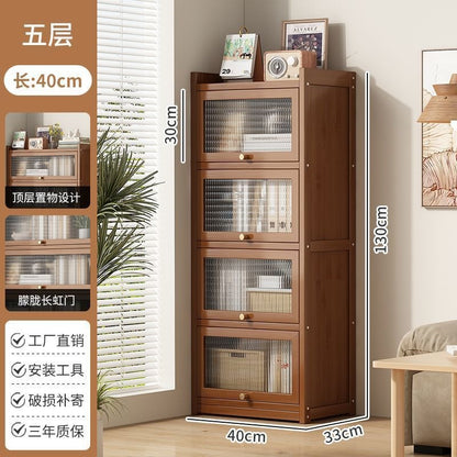 Nanzhu Bookshelf, Floor-standing Storage Rack, Bookcase, Home Living Room Simple Student Storage Cabinet, Storage Cabinet