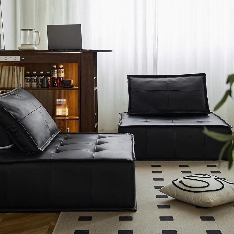 The tofu block sofa can be combined with the in-line bedroom, the cream wind net red square, the floor lazy small apartment homestay sofa
