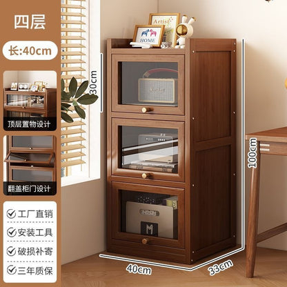 Nanzhu Bookshelf, Floor-standing Storage Rack, Bookcase, Home Living Room Simple Student Storage Cabinet, Storage Cabinet