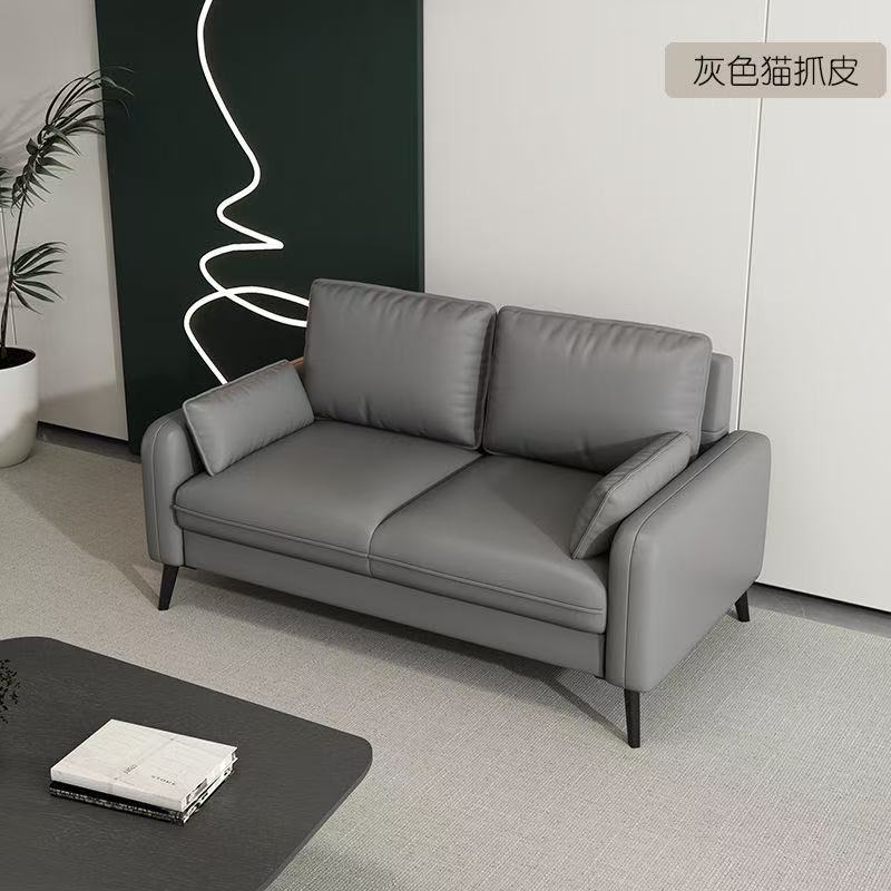 Double small apartment sofa, living room, apartment for rent, clothing store, beauty salon, office, lounge area, fabric sofa