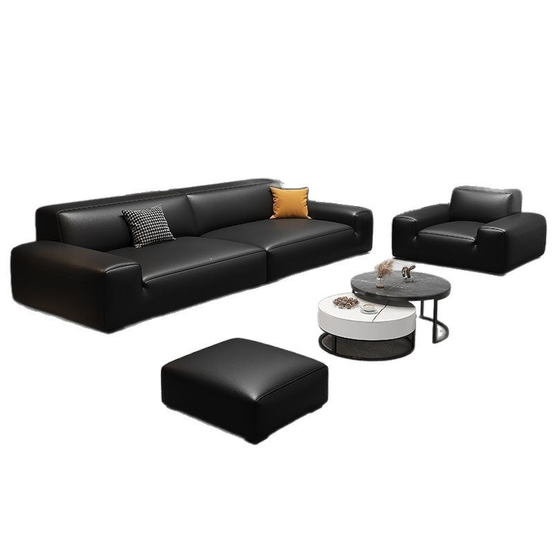 Daheiniu sofa living room sofa, light luxury modern minimalist sofa, cat-flawed leather sofa, living room office sofa