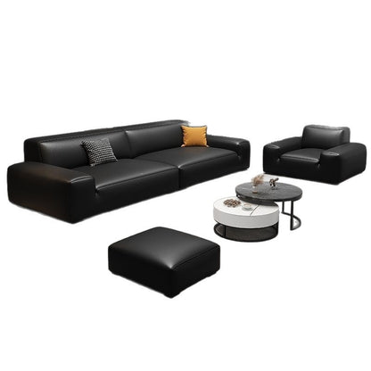 Daheiniu sofa living room sofa, light luxury modern minimalist sofa, cat-flawed leather sofa, living room office sofa