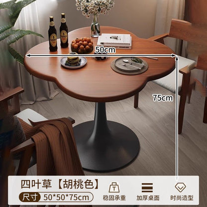 Light luxury modern negotiation table and chair combination, café, milk tea shop, reception round table, home internet-famous minimalist dining table