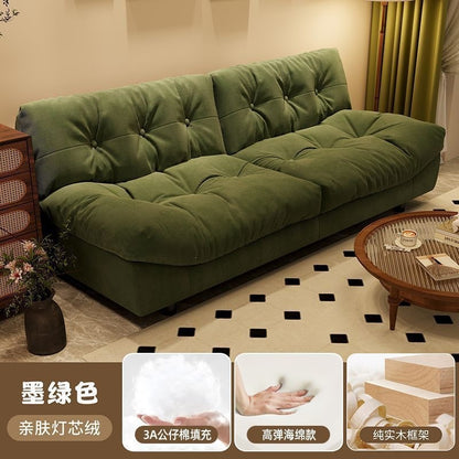 Yunduo sofa small apartment for home use, two-person internet-famous fully renovated rental apartment, straight row 2026 fabric sofa living room